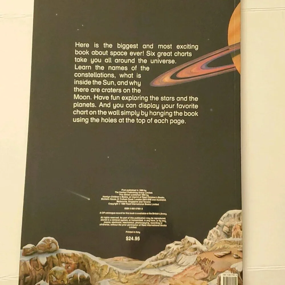 RARE Giant Atlas of the Universe Board Book - Vintage - 1989
